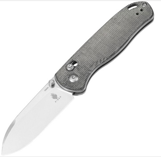 Kizer Drop Bear Micarta (Stonewash)